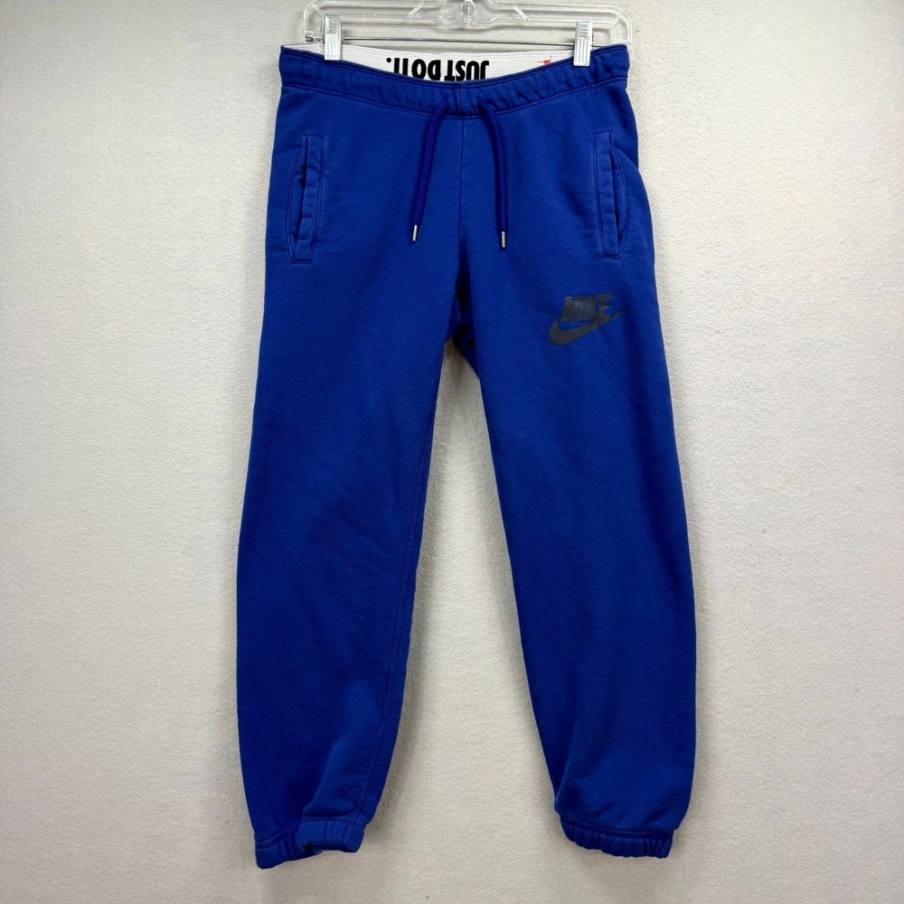 Nike Sportswear Club Jogger Pants Womens Small 29x24* Blue‎ Just Do It Sweats